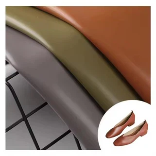 Custom Eco Friendly 0. 9mm Polyurethane Drapp Veg Tanned Suede Faux Ġilda għaż-Żraben